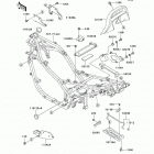 Ninja 500R (EX500-D9F) Рама ,крепежные детали