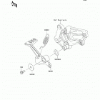 Ninja 250R (EX250-J9FA) Педаль тормоза