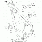 KLR650 (KL650-E9F) Крепление двигателя
