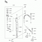 KX100  (KX100-D7F) Задний торм цилиндр