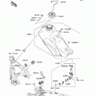 KLX140  (KLX140-A9F) Топливный бак