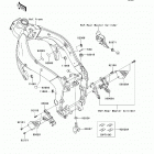 Ninja ZX-6R (ZX600-RAF) Детали рамы (фронт)