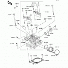 KX450F  (KX450-E9F) Головка цилиндра
