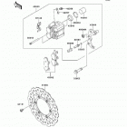 KLX140  (KLX140-A9F) Передний тормоз