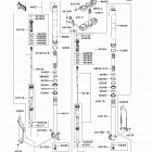 KX250  (KX250-W9F) Передняя вилка