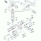 KLR650 (KL650-E9F) Задняя подвеска