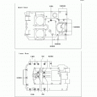Ninja 500R (EX500-D9F) Болты крепления картера