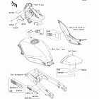 Ninja 250R (EX250-J9F) Наклейки предупреждения