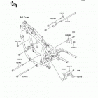 Vulcan 500 LTD (EN500-C8F) Крепление двигателя