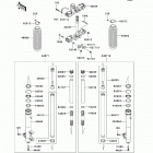 KLR650 (KL650-E9F) Передняя вилка