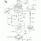 Ninja 500R (EX500-D9F) Карбюратор в разборе