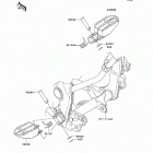 KLX140  (KLX140-A9F) Подножки