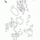 Ninja 500R (EX500-D9F) Крышки двигателя