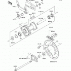KX65  (KX65-A6F) Задняя ступица колеса