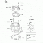 KX65  (KX65-A6F) Цилиндр и головка цилиндров