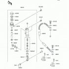KX85  (KX85-A6F) Задний торм цилиндр