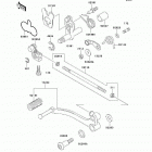 Ninja 500R (EX500-D9F) Механизм переключения передач