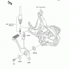 Versys (Canada Only) (KLE650-A9F) Педаль тормоза