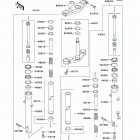 Ninja 500R (EX500-D9F) Вилка передняя