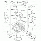 KLR650 (KL650-E9F) Головка цилиндра