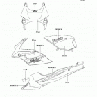 Ninja 500R (EX500-D9F) Наклейки (синий)