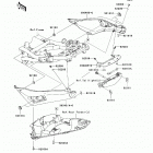 ER-6n (ER650-C9F) Обтекатель сидения