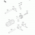 KX65  (KX65-A6F) Валы и вилки переключения передач