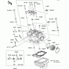 KX250  (KX250-W9F) Головка цилиндра