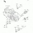 KX450F  (KX450-E9F) Валы и вилки переключения передач