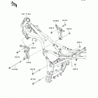 Ninja 250R (EX250-J9FA) Крепление двигателя
