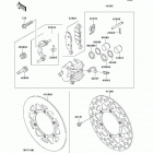 KX85  (KX85-A6F) Передний тормоз