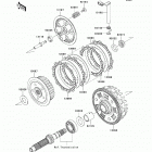 Ninja 650R (EX650-C9F) Сцепление