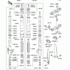 KX85  (KX85-A7F) Передняя вилка (a7f-a9fa)