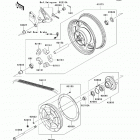 Vulcan 2000 Classic LT (VN2000-J9F) Заднее колесо и цепь