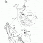 KX250  (KX250-W9F) Топливный бак