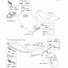Ninja 500R (EX500-D9F) Наклейки предупреждения