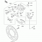 Ninja 500R (EX500-D9F) Передний тормоз