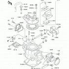 KX85  (KX85-A6F) Цилиндр и головка цилиндров