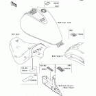 Vulcan 900 Custom (VN900-C8F) Наклейки предупреждения