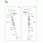 KX450F  (KX450-E9F) Клапана