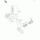 KX100  (KX100-D7F) Педаль тормоза