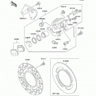 KX85  (KX85-A6F) Задний тормоз