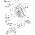 Versys (Canada Only) (KLE650-A9F) Задняя ступица колеса