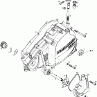 DS 650 X Корпус сцепления и вод.помпа