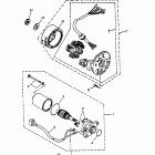 Mini DS 50 2-strokes 04- generator, starting motor