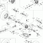 Outlander Max 400 STD 4 X 4 Drive system, rear, std