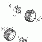 Mini DS 90 4-strokes 08- rear wheel