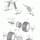 Mini DS 90 2-strokes Front wheel, suspension