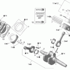 Outlander 800 STD 4 X 4 Коленвал,поршень и цилиндр