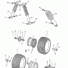 Mini DS 50 2-strokes Front wheel, suspension
